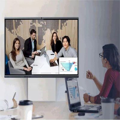 HDMI Input Output Interactive IR Touchscreen Smart Board Built In Light Sensor System