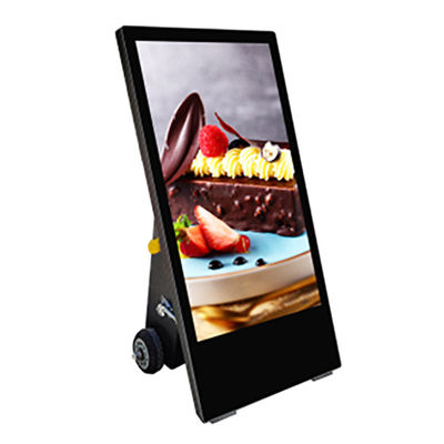Tampilan Iklan Digital Signage Luar Ruangan Bergerak Kecerahan Tinggi Tahan Air IP65