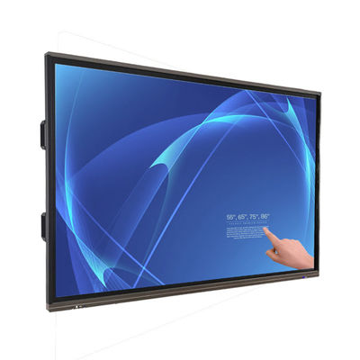Papan Tulis Interaktif Lcd 75 86 98 Inci Layar 4K OS Android Untuk Pendidikan