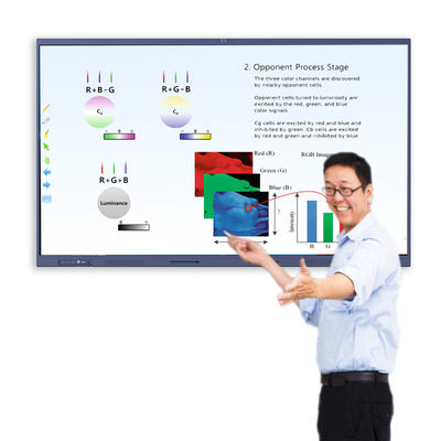 Papan Tulis Interaktif Pendidikan dengan Panel Layar LED/LCD Android 11.0/12.0 OS 2x15W/20W Speaker